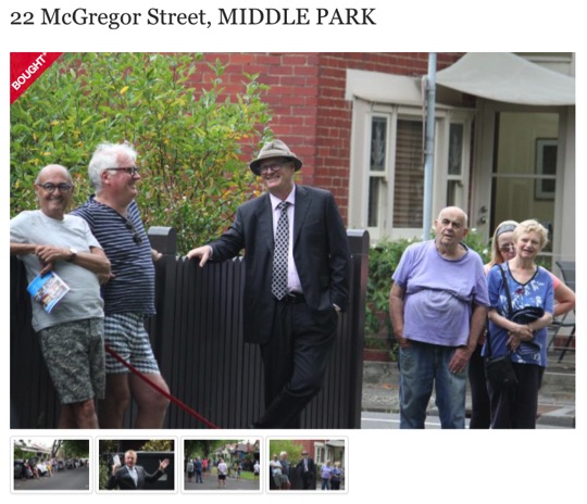 Getting "beaten" at 22 McGregor St Middle Park when stopping at our limit. As it turns out we believe the neighbour was the successful bidder. James Auction Report below